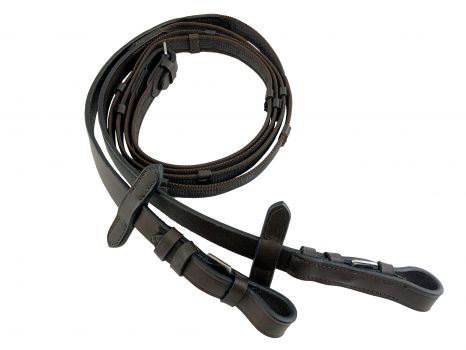 54" rubber English reins #2